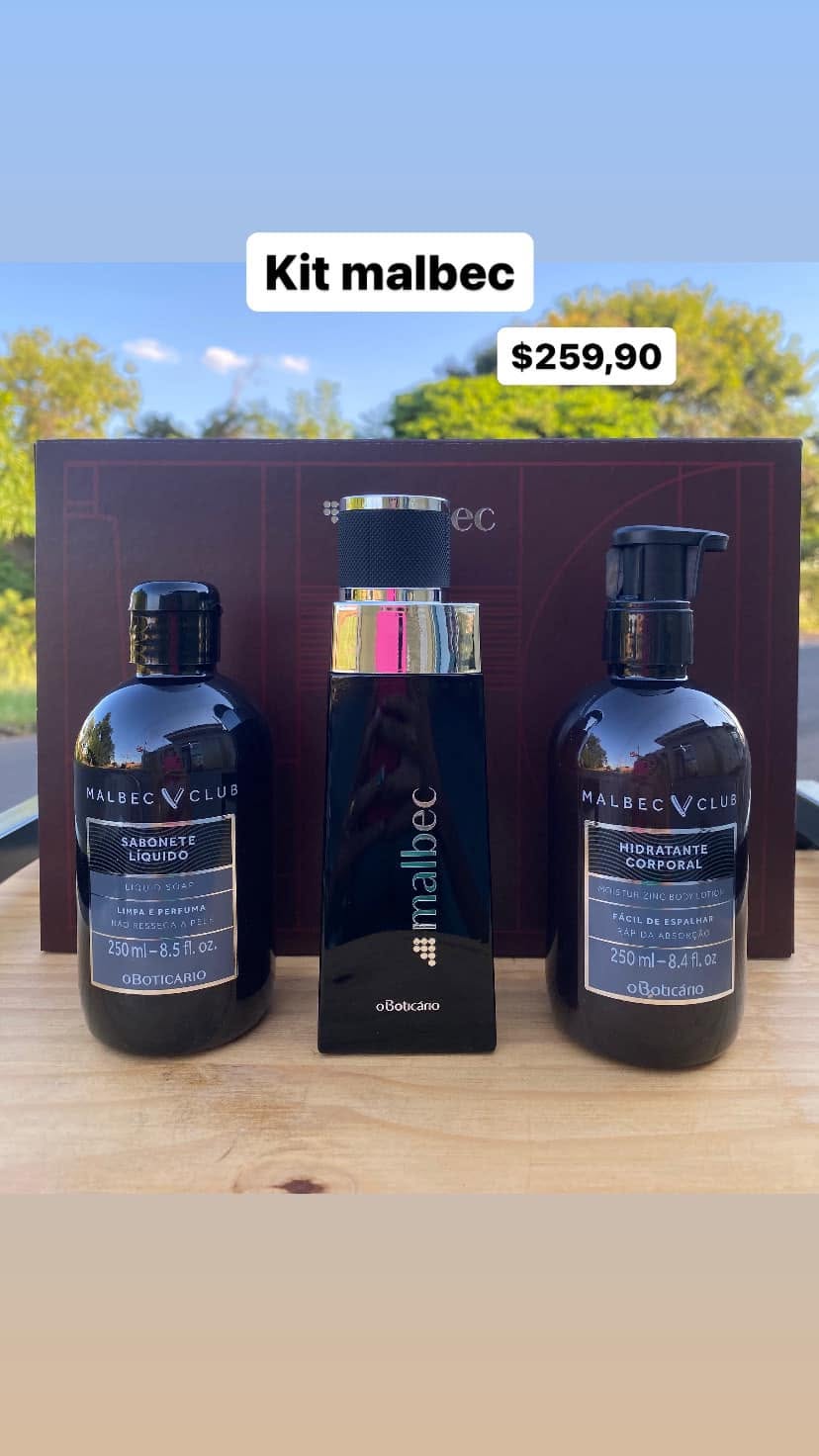 Kit de perfumaria masculina